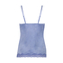 Cami Top Velours Lace, Blau