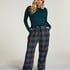 Pyjamahose aus Flanell, Grün
