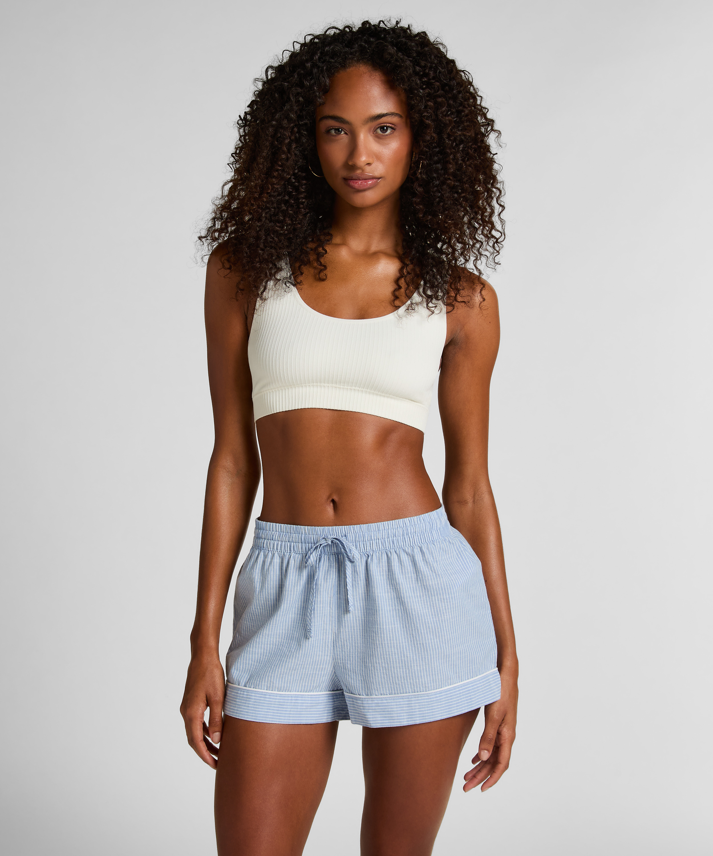 Shorts Baumwolle, Blau, main