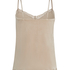 Cami Top Velours Lace, Beige