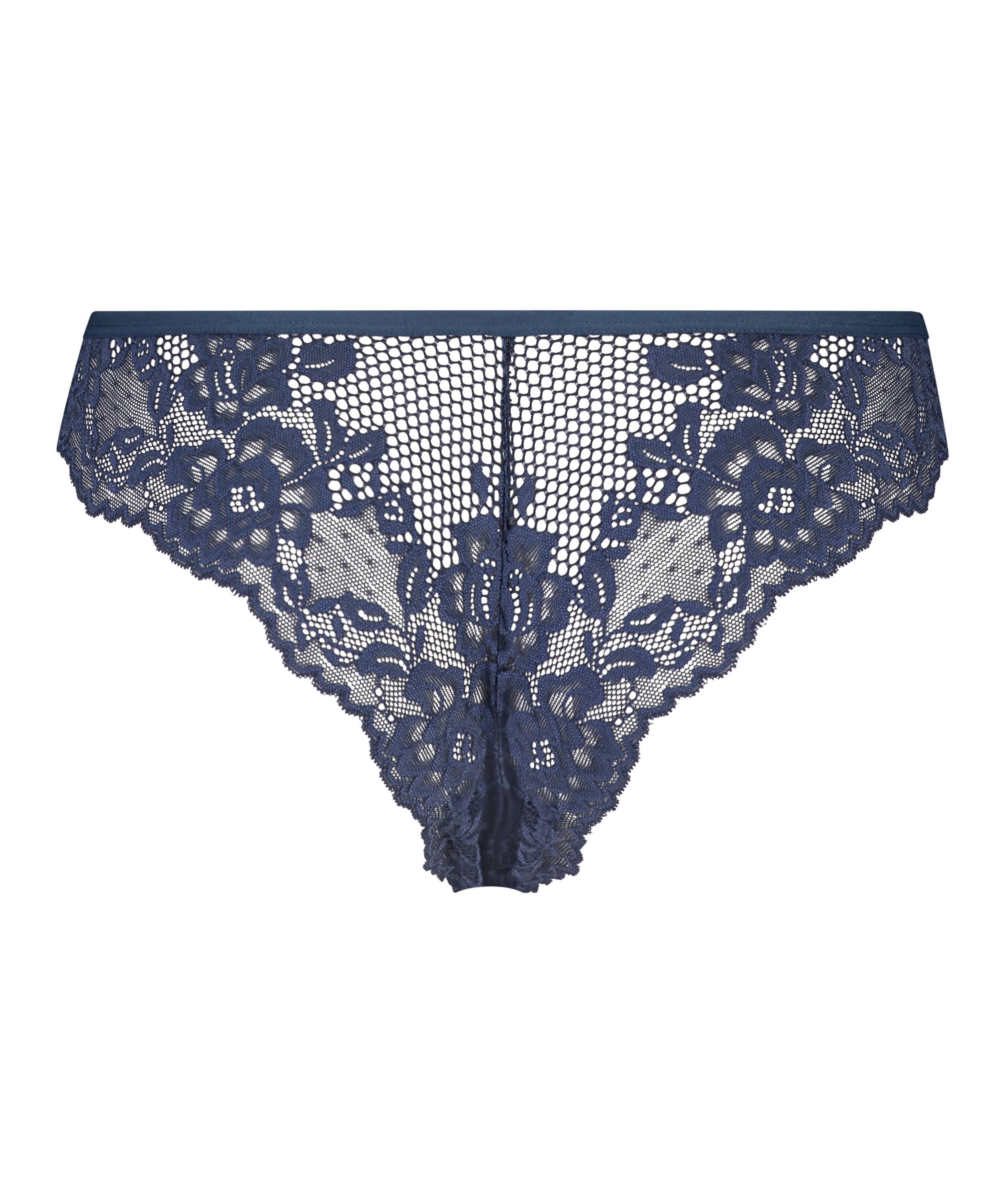 Slip brésilien Bianca, Bleu, main