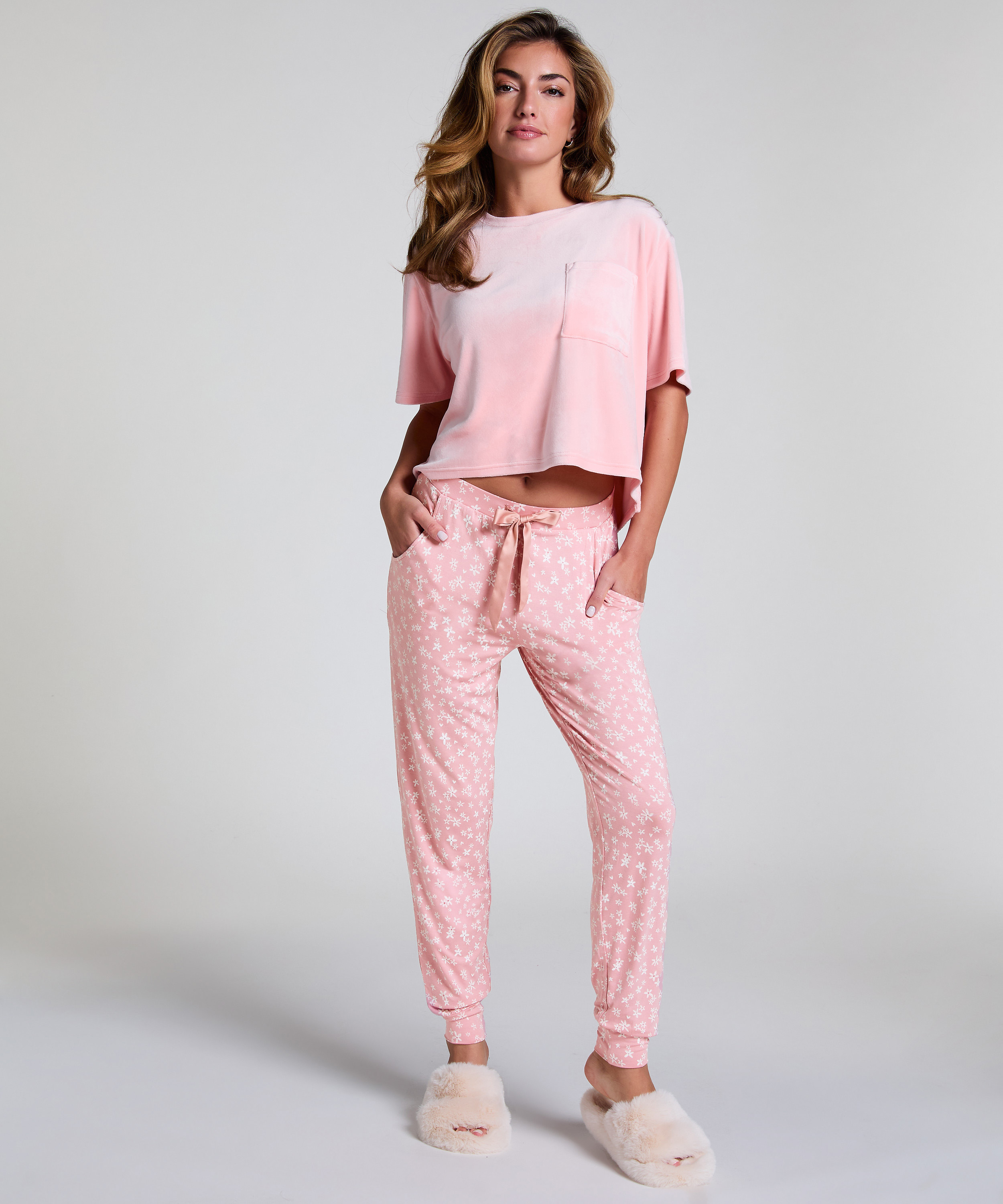 Pyjamahose Jersey, Rose, main