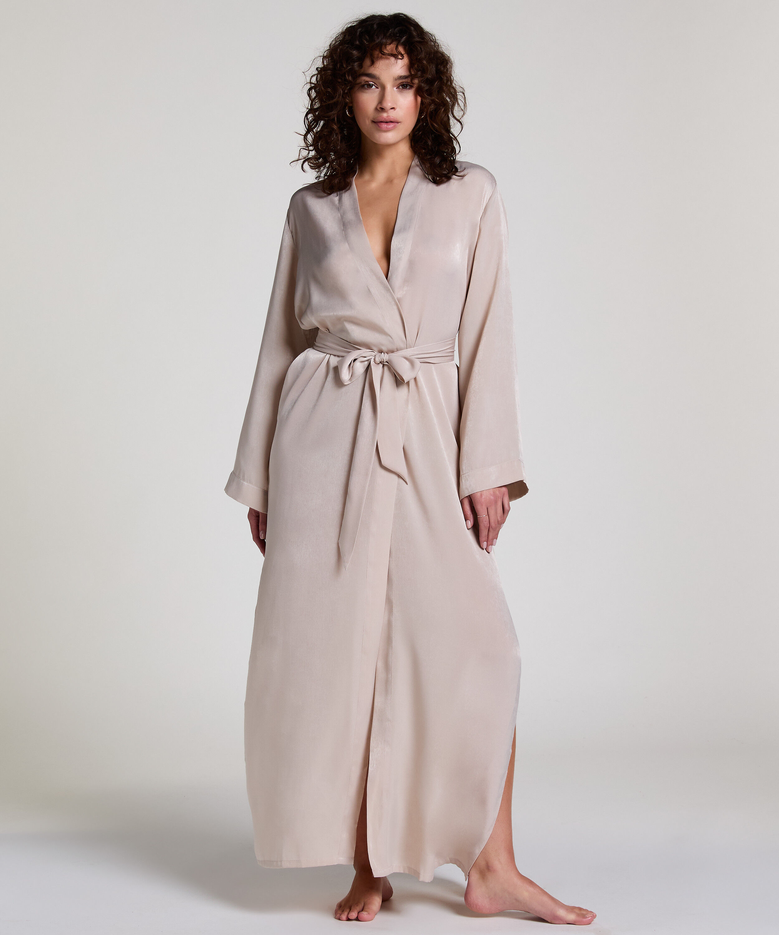 Kimono Satin, Beige