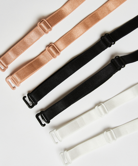 3er-Set Basis-BH-Träger, Schwarz