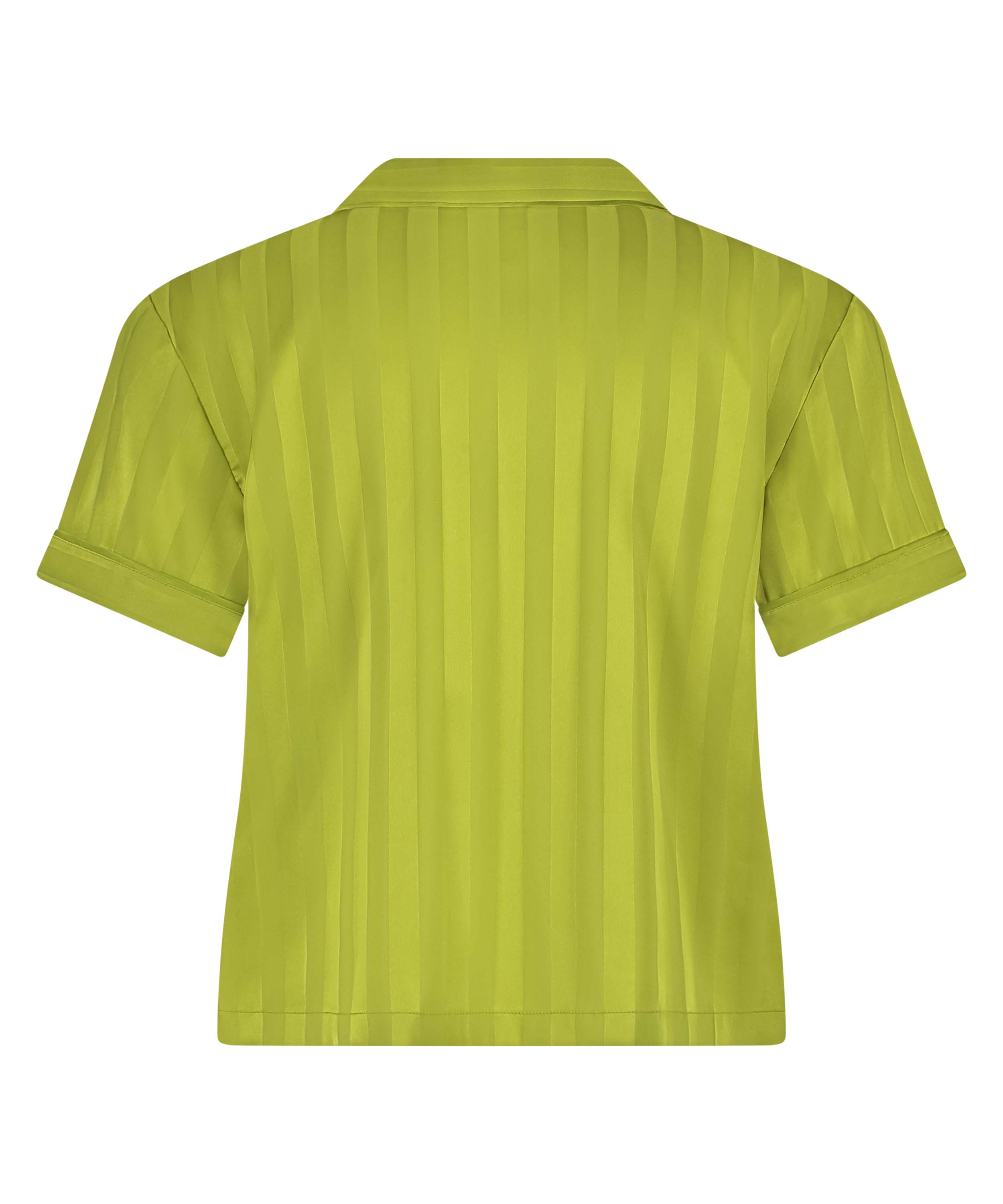 Kurzärmelige Satin-Jacke, Grün, main