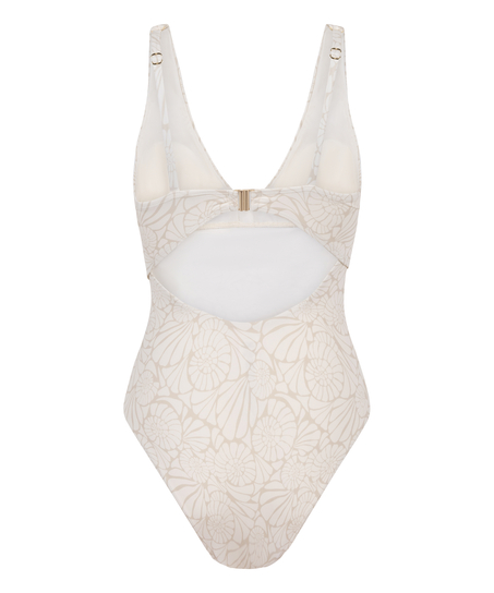 Maillot de bain sculptant Caicos, Beige