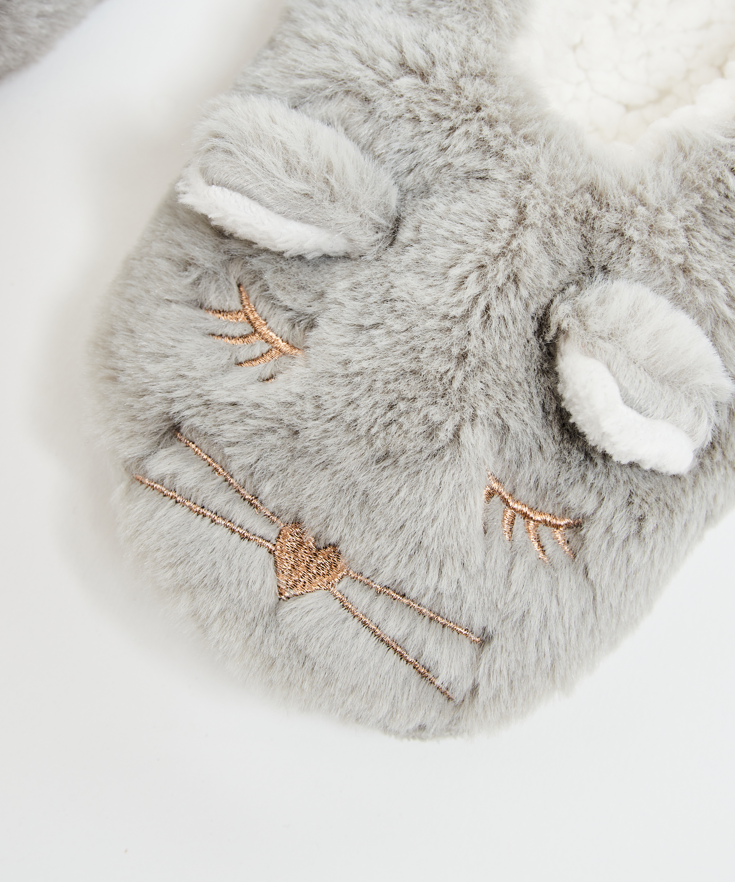 Hausschuhe, Grau, main