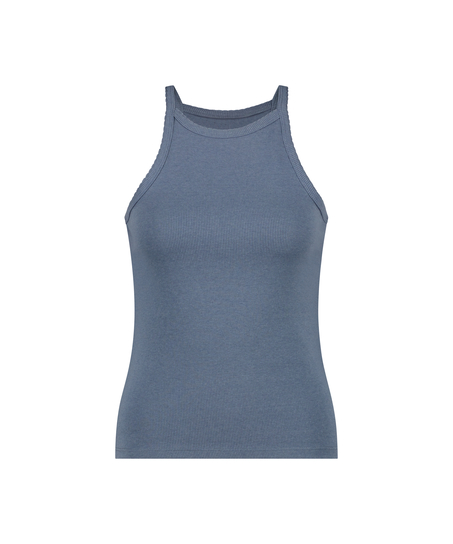 Top Rib Racerback, Bleu