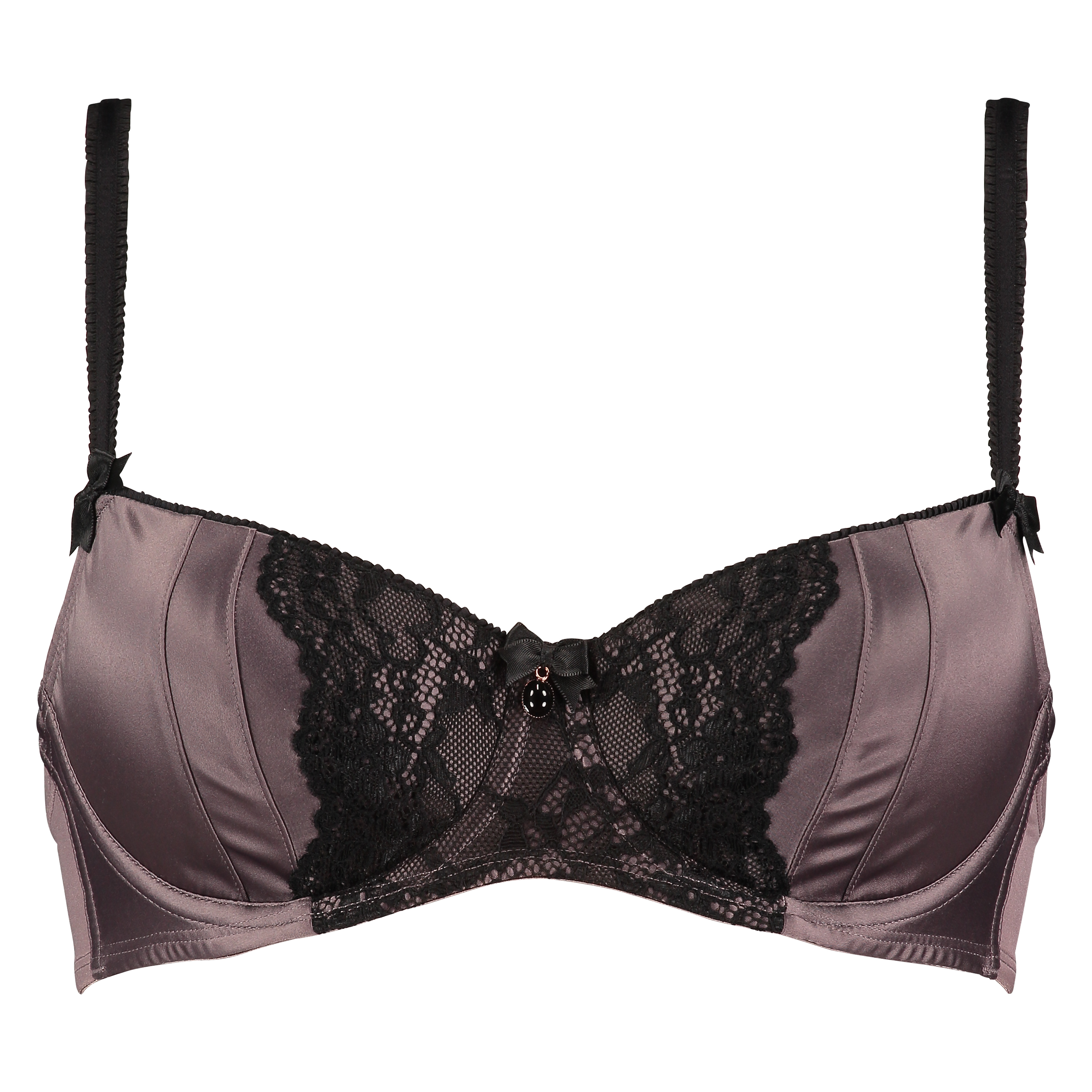 Padded underwired bra Loulou, Braun, main