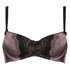 Padded underwired bra Loulou, Braun