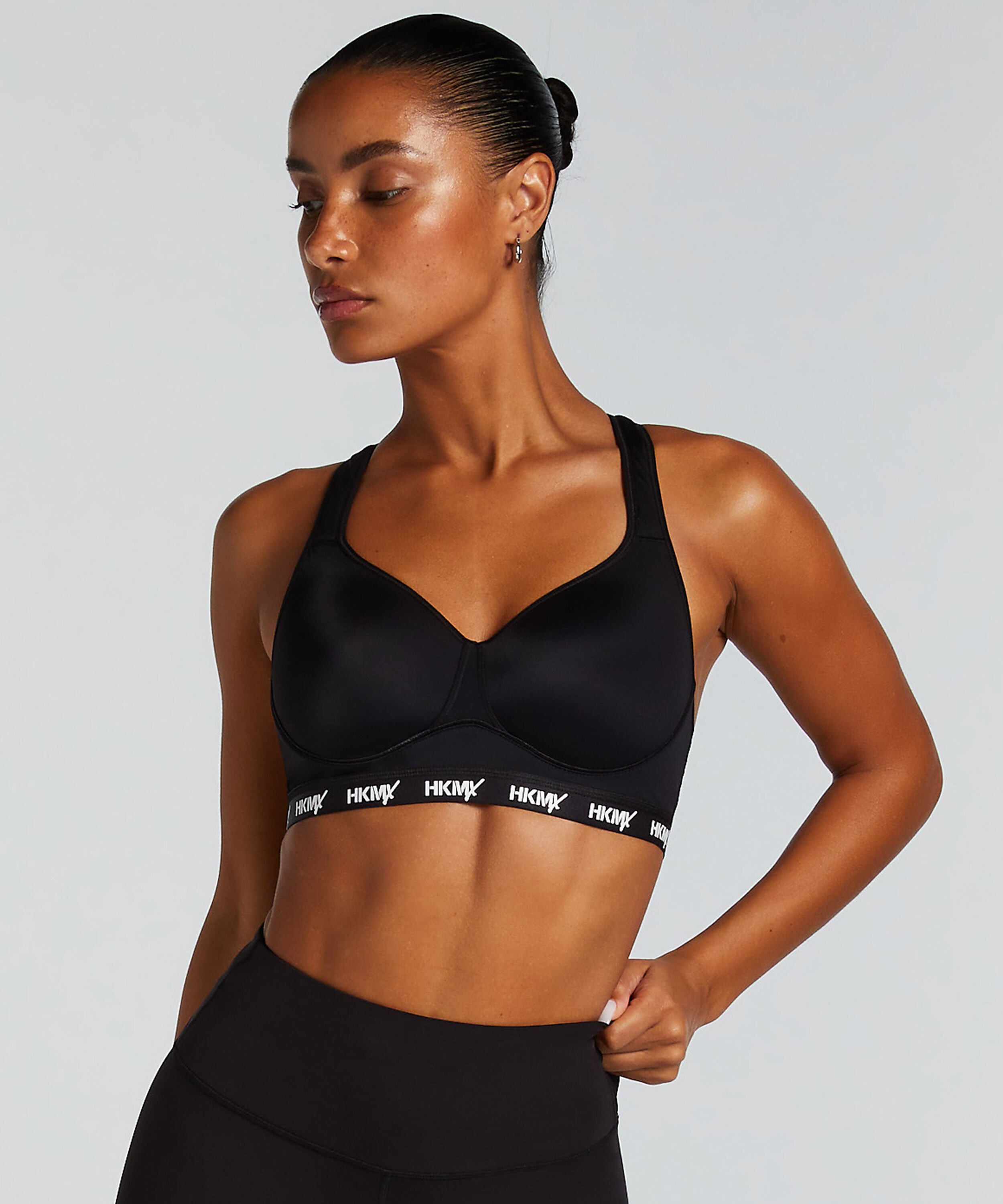 HKMX Soutien-gorge de sport The All Star Maintien niveau 2, Noir HKMX Soutien-gorge de sport The All Star Maintien niveau 2, Noir