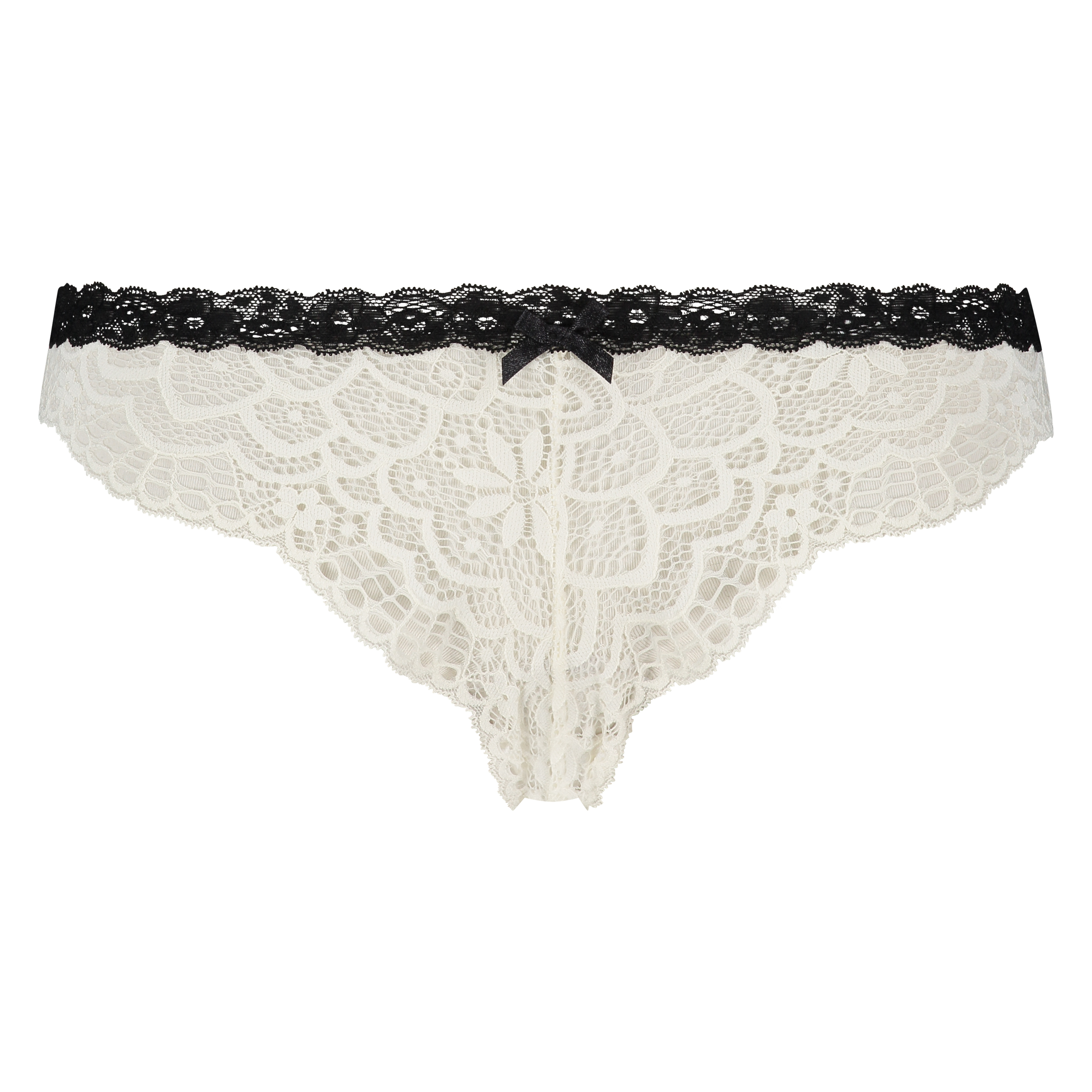 Slip br&eacute;silien Yaretzi, Blanc, main