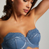 Vorgeformter strapless Bügel-BH Daisy, Blau
