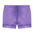 Short velours dentelle, Violet