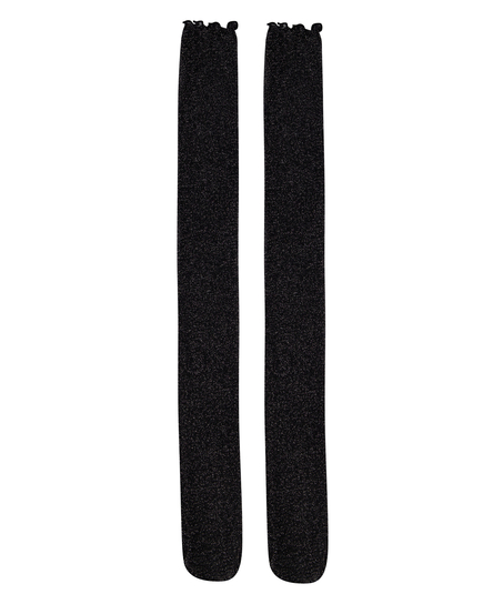 Socken Glitter, Schwarz