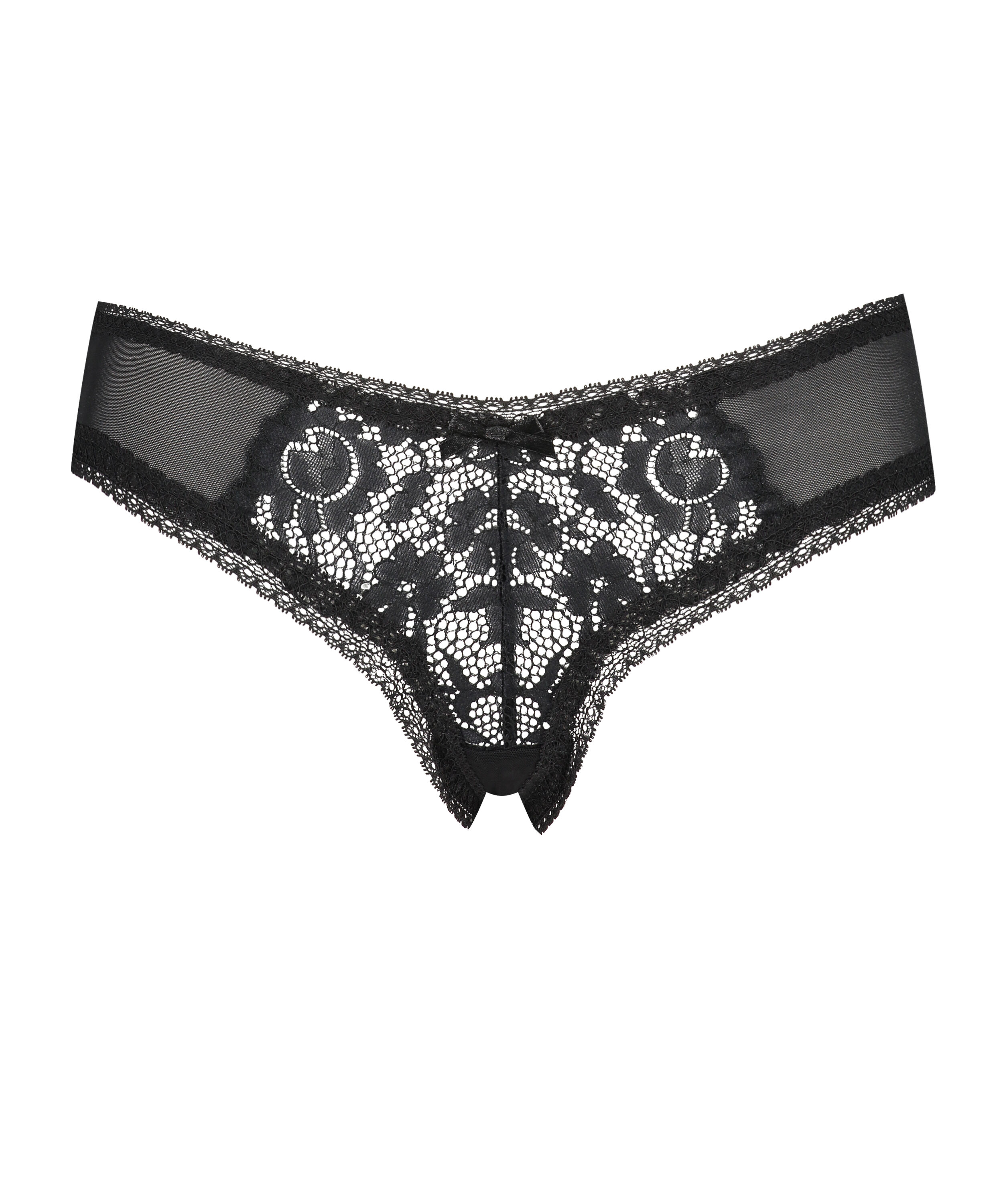 Slip brésilien en forme de V Franzi, Noir