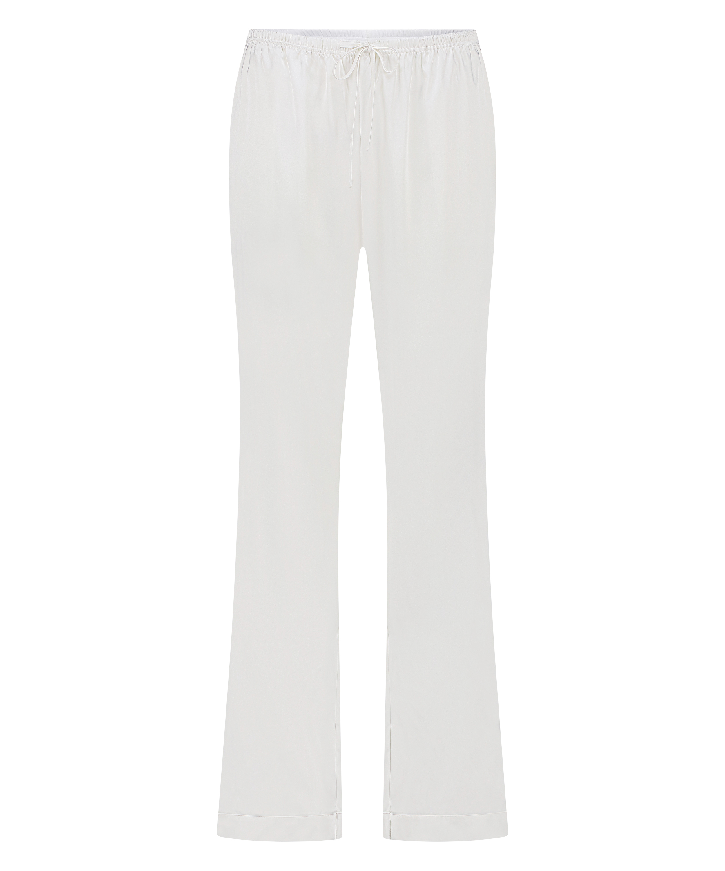 Pantalon Satin, Blanc, main