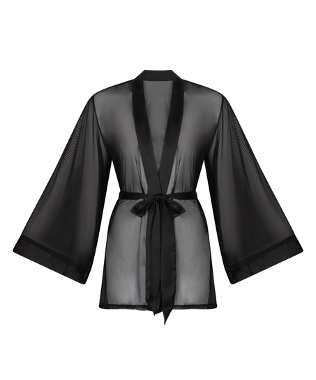Kimono Maxime Tulle, Schwarz
