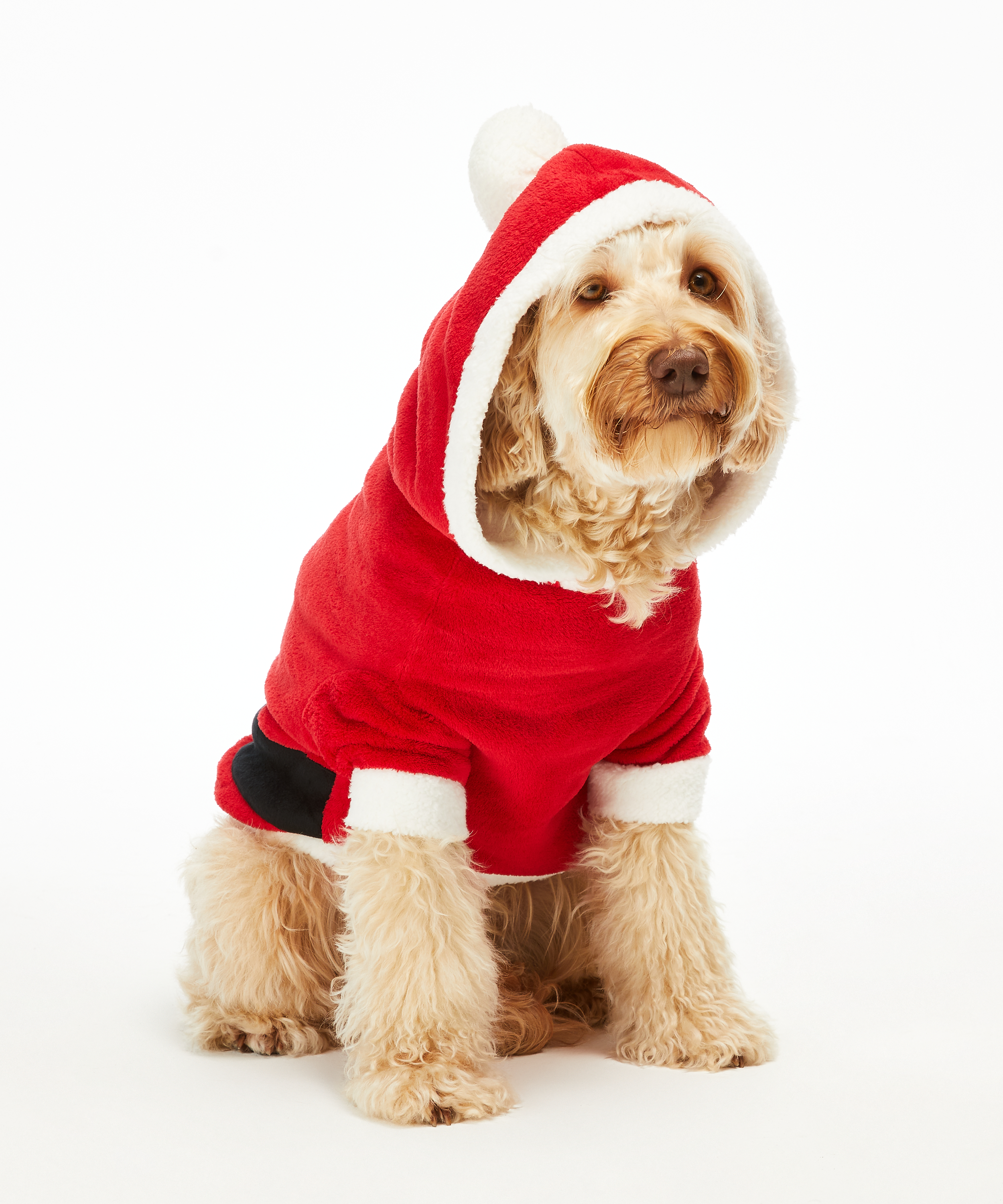 Fleece Hunde-Onesie, Rot, main