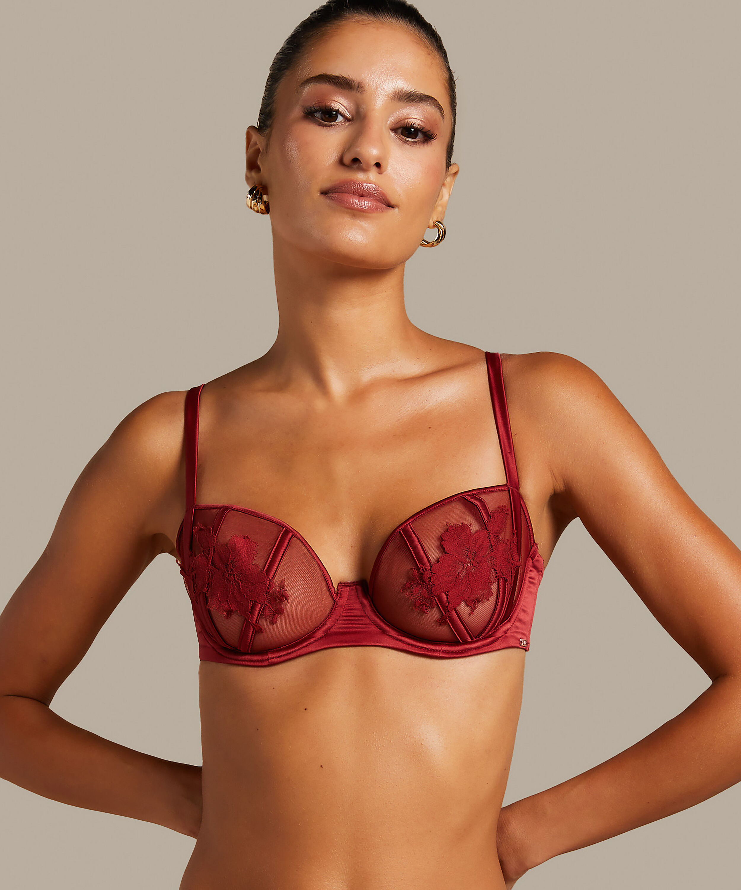 Soutien-gorge &agrave; armatures non-pr&eacute;form&eacute; Ember, Rouge