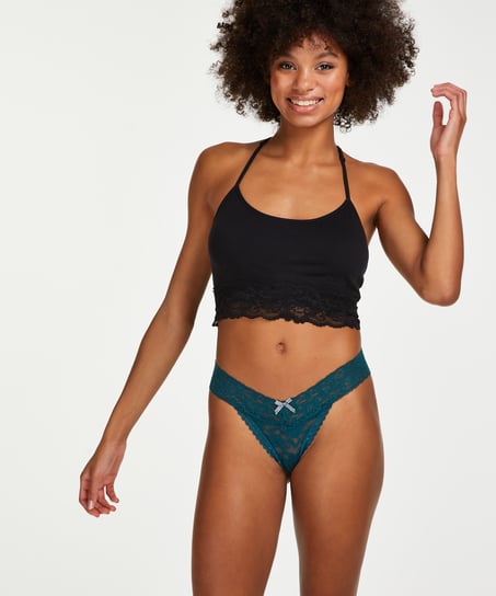 String Floral Spitze, Blau