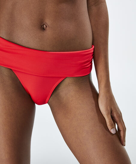 Slip de bikini &agrave; rabat Dream, Rouge