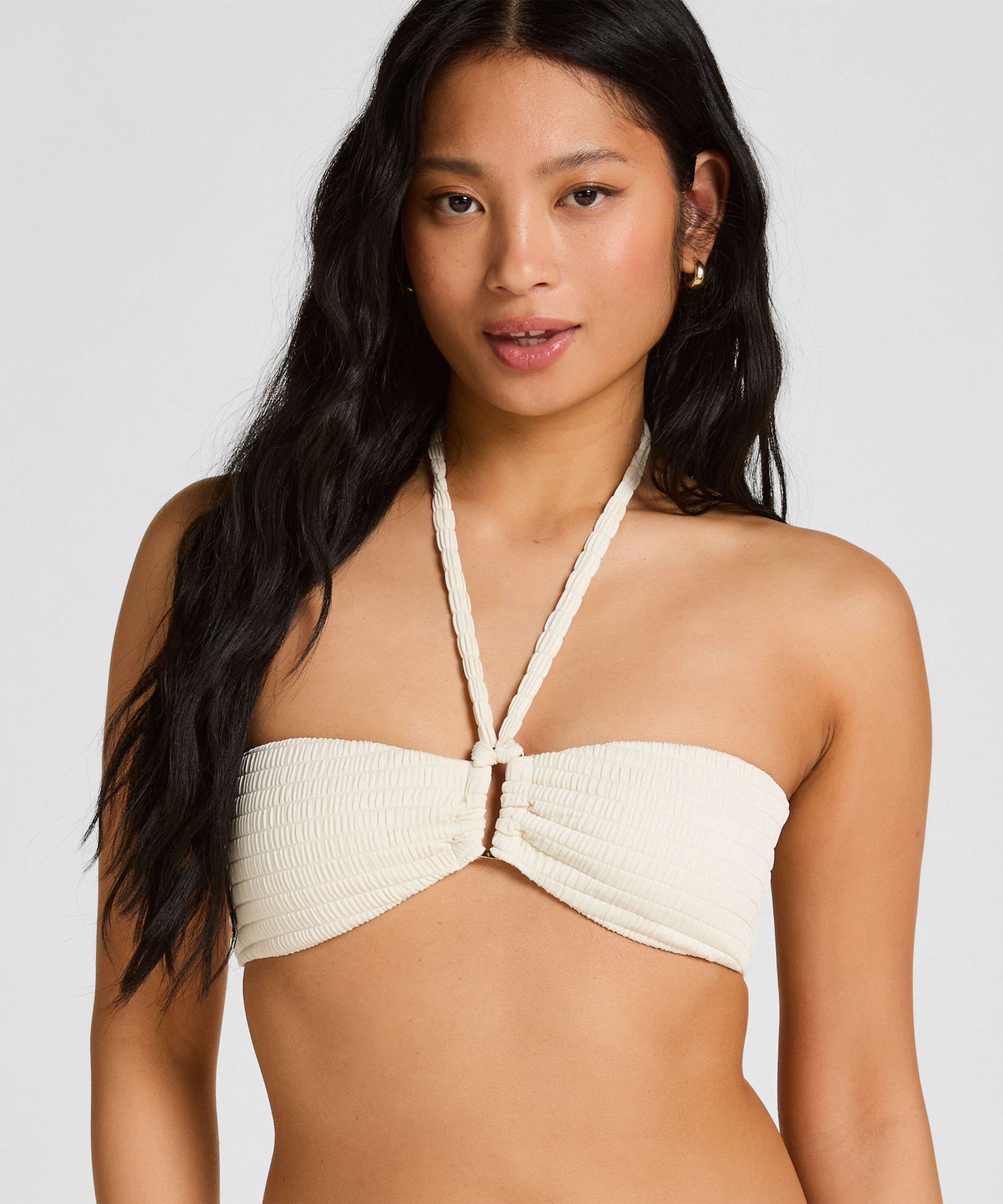 Haut de Bikini Bandeau St Kitts, Blanc
