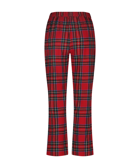 Pyjamahose aus Flanell, Rot