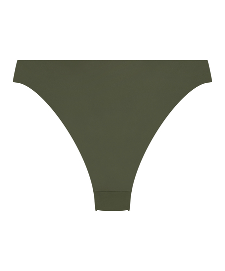 Bikini Slip mit hohem Beinausschnitt Luxe, grün