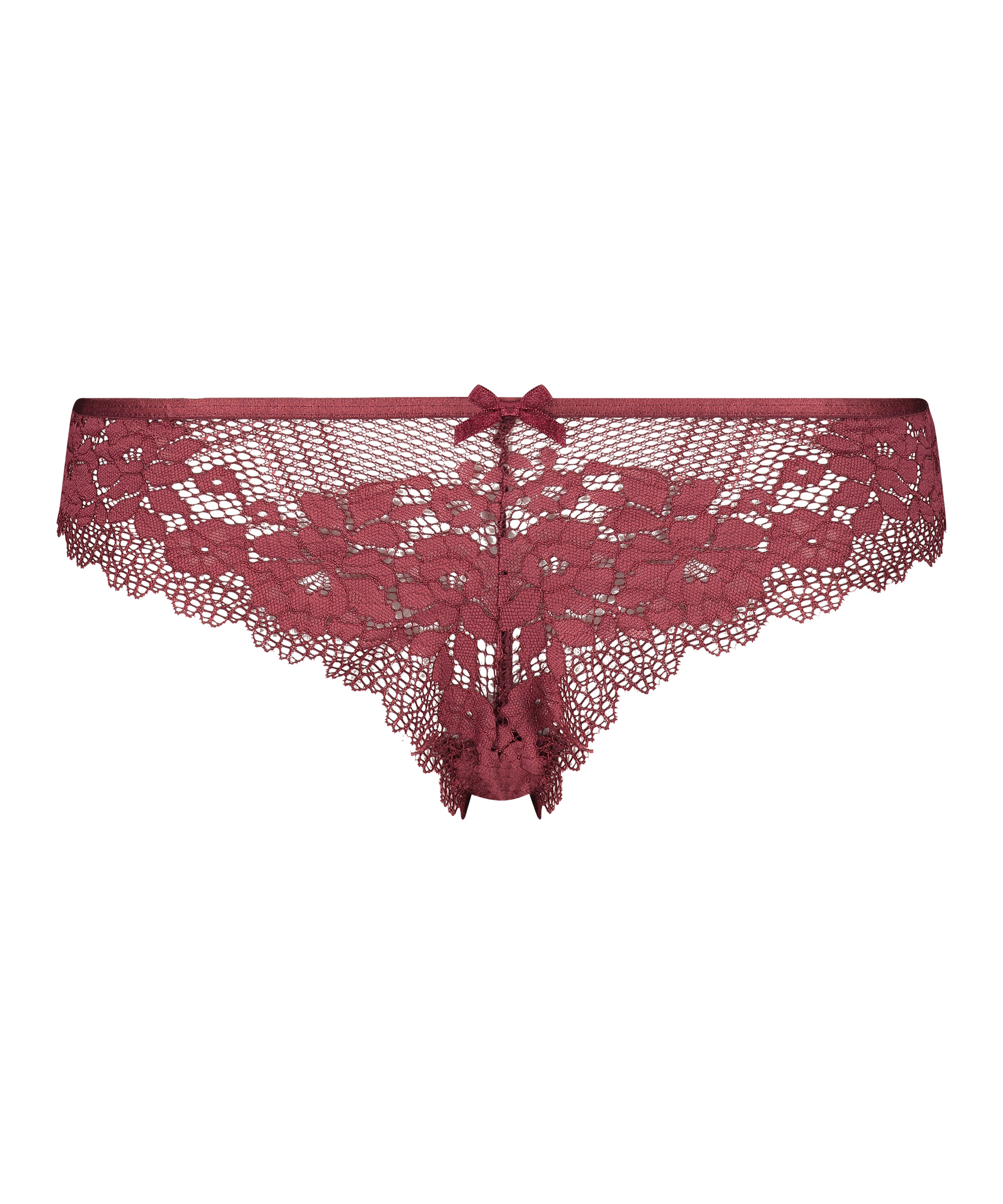 Slip br&eacute;silien Bruna, Rouge, main