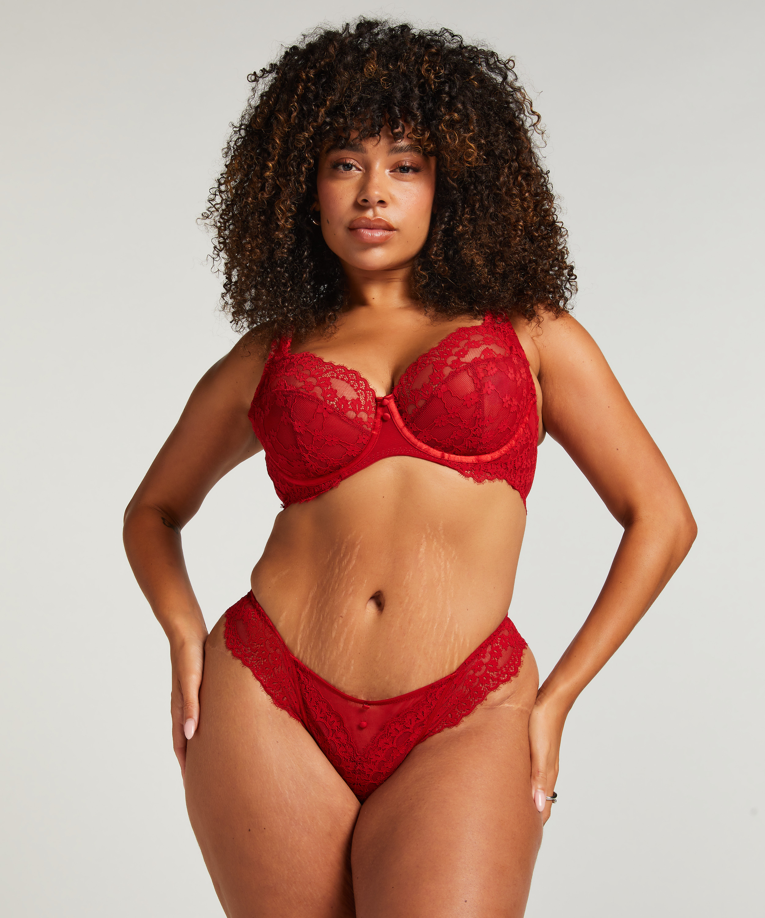 Soutien-gorge &agrave; armatures non-pr&eacute;form&eacute; Daisy, Rouge, main
