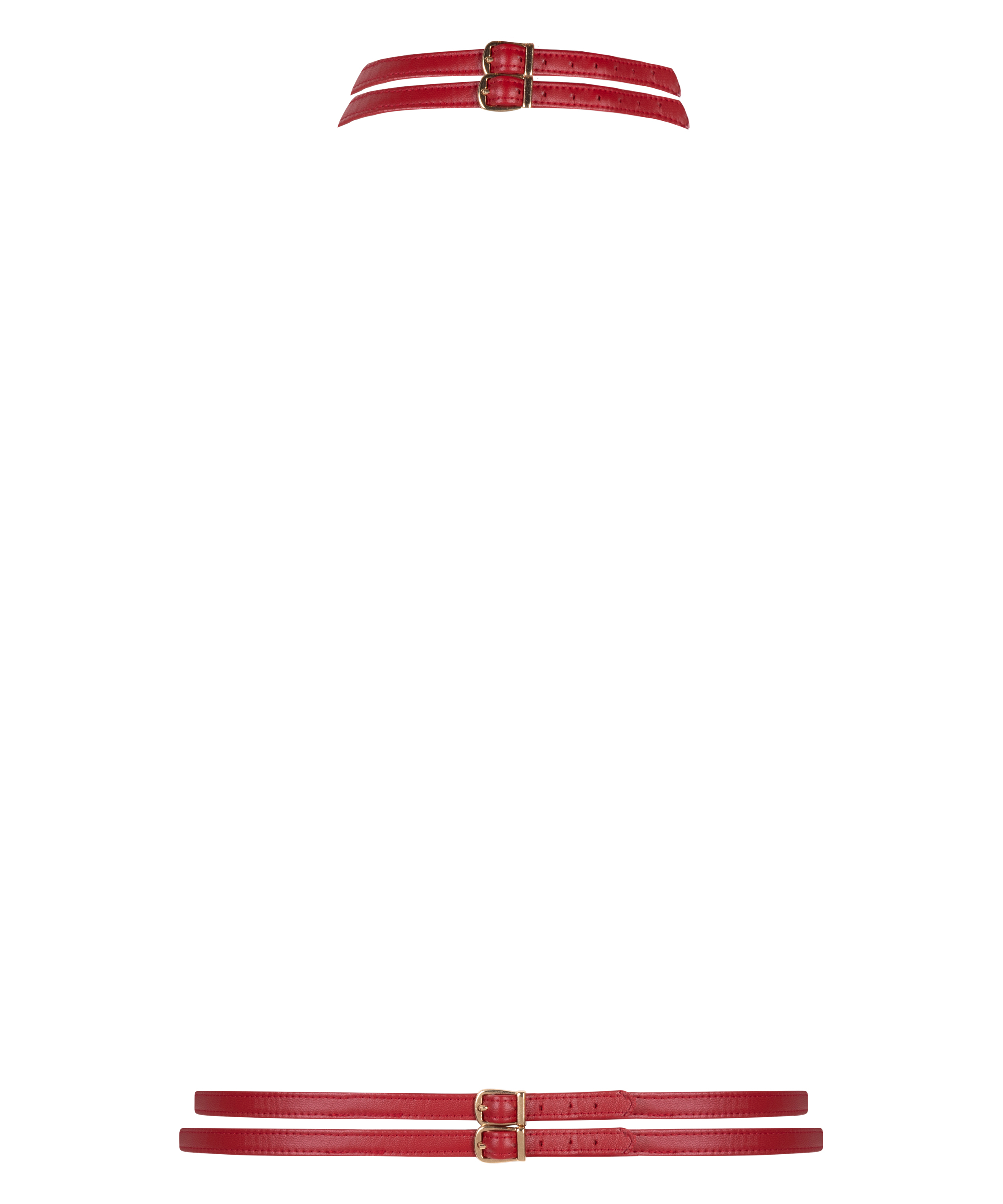 Private Kunstledergeschirr, Rot, main