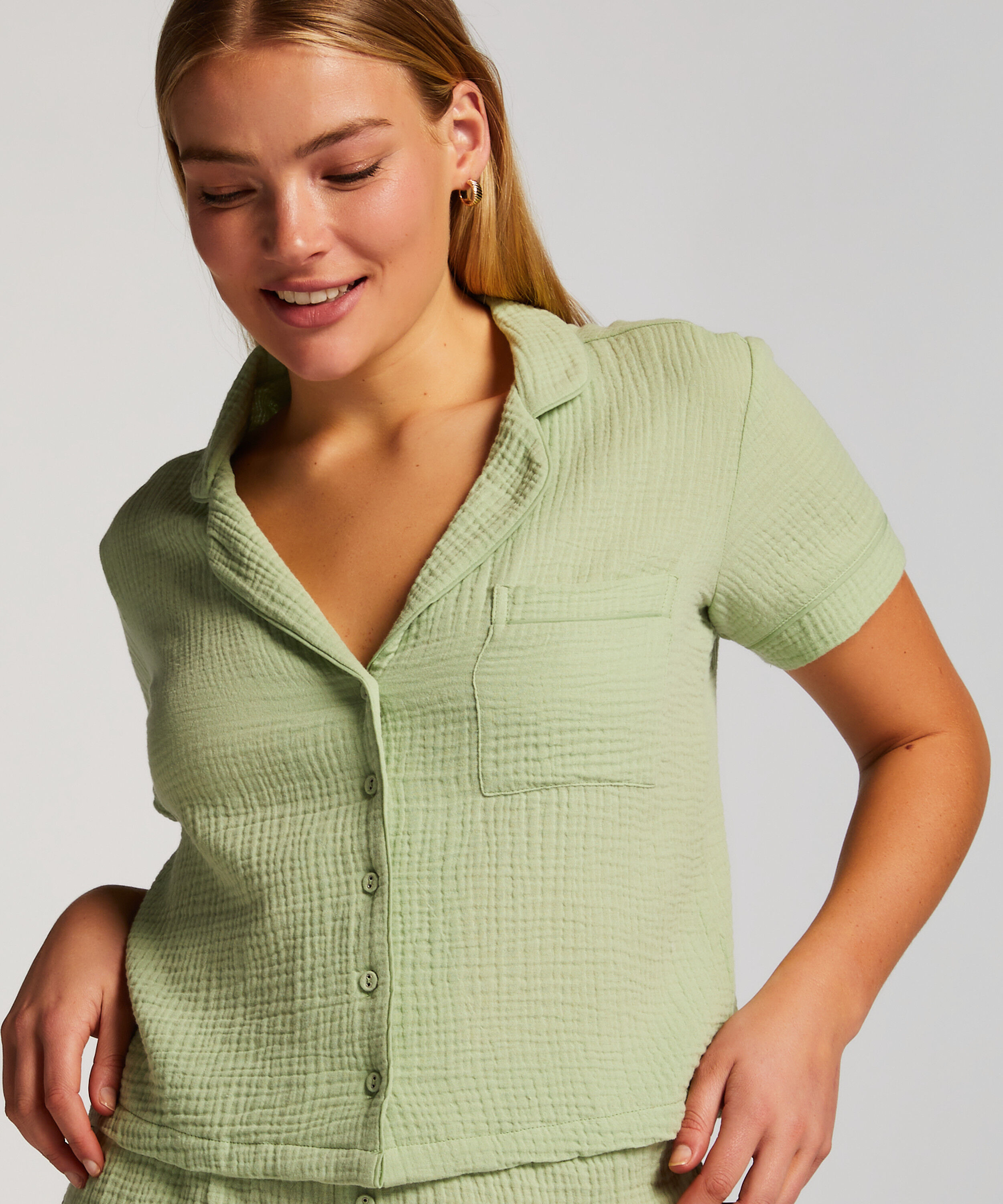 Haut de pyjama, Vert