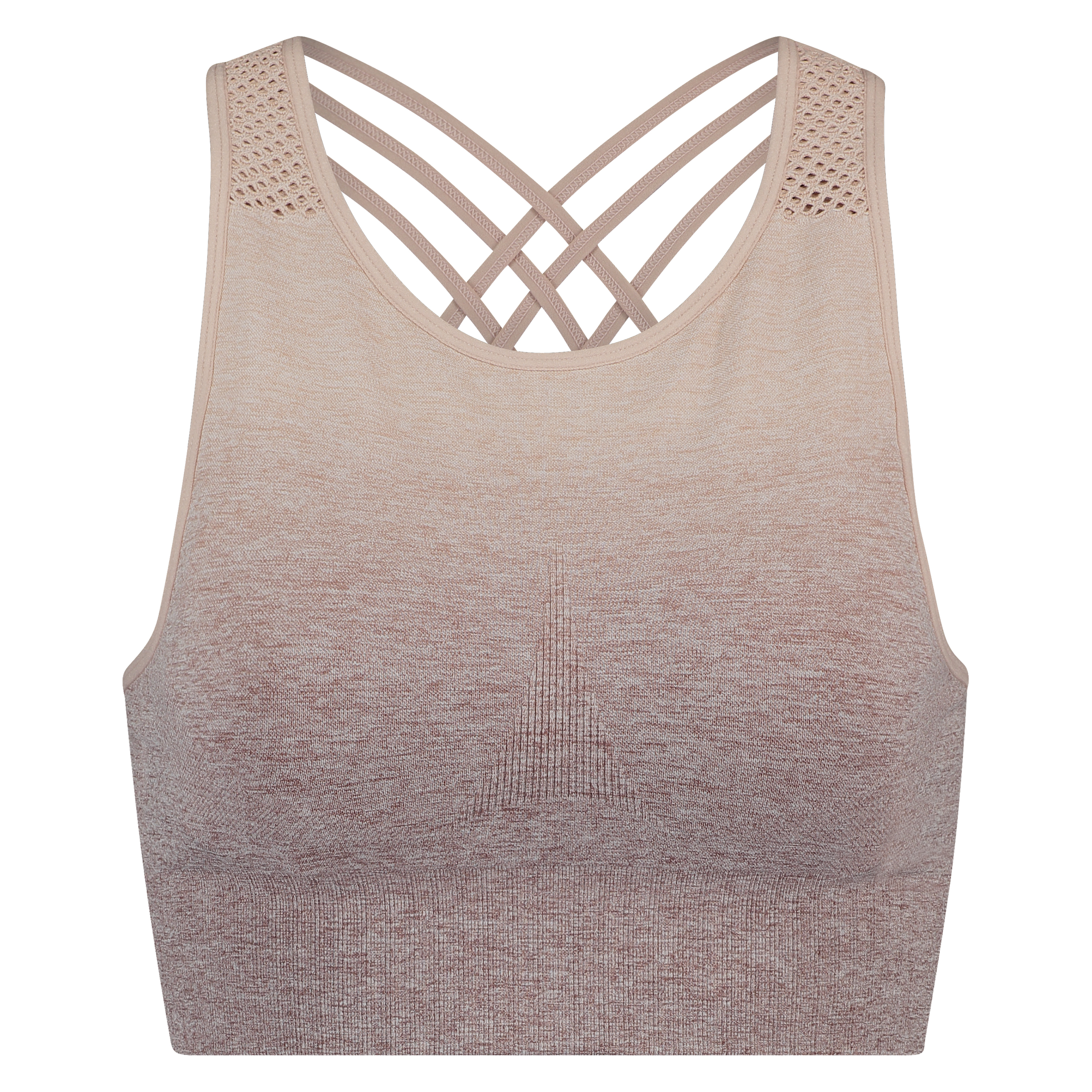 HKMX Sport-BH mit hohem Ausschnitt Level 2 in Ombre-Print, Rose, main