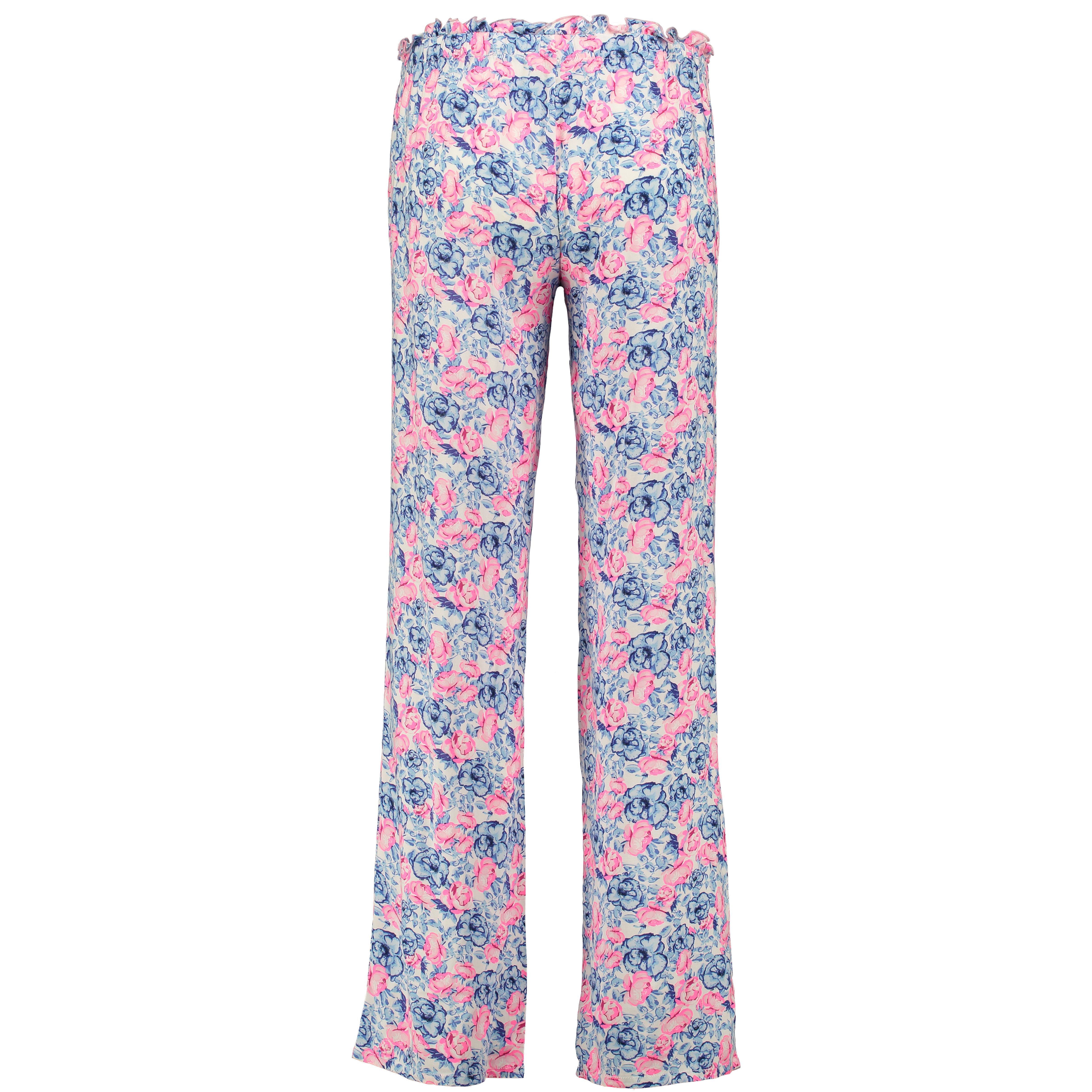 Pyjama pants Fem pants Flower, Bleu, main