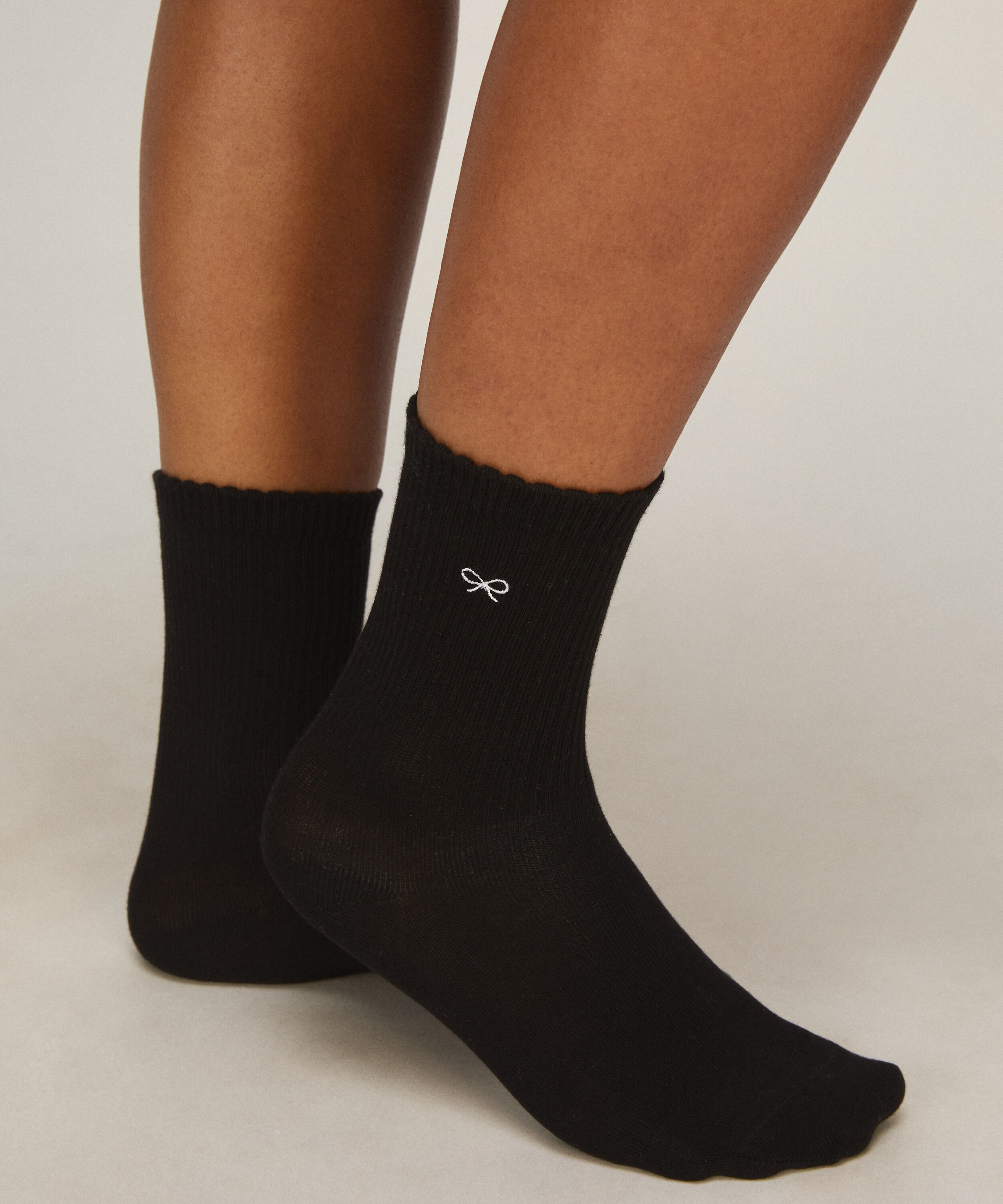 2 Paar Baumwoll-Crew-Socken