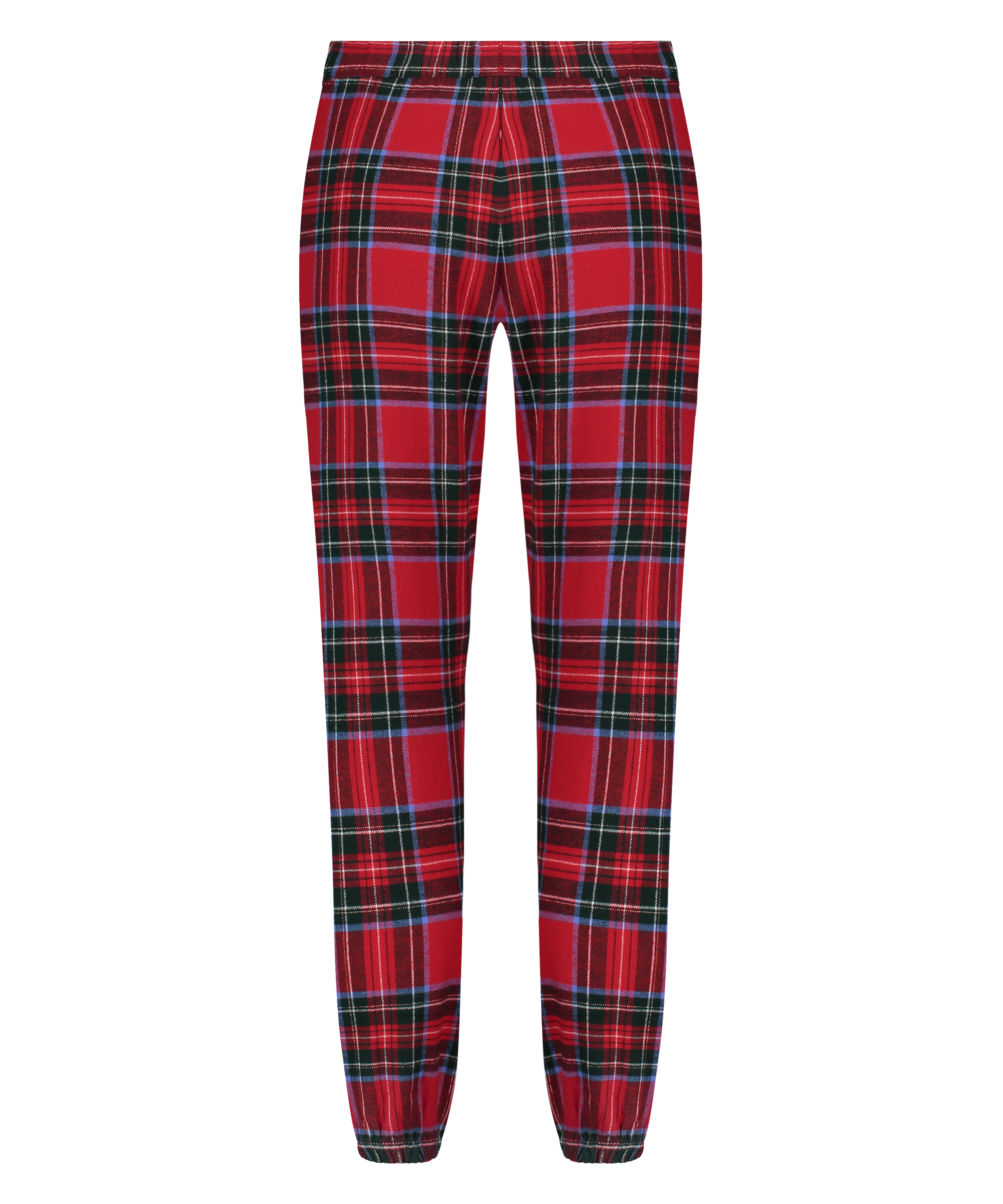Pyjamahose aus Flanell, Rot, main