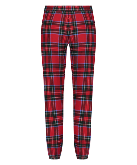 Pyjamahose aus Flanell, Rot
