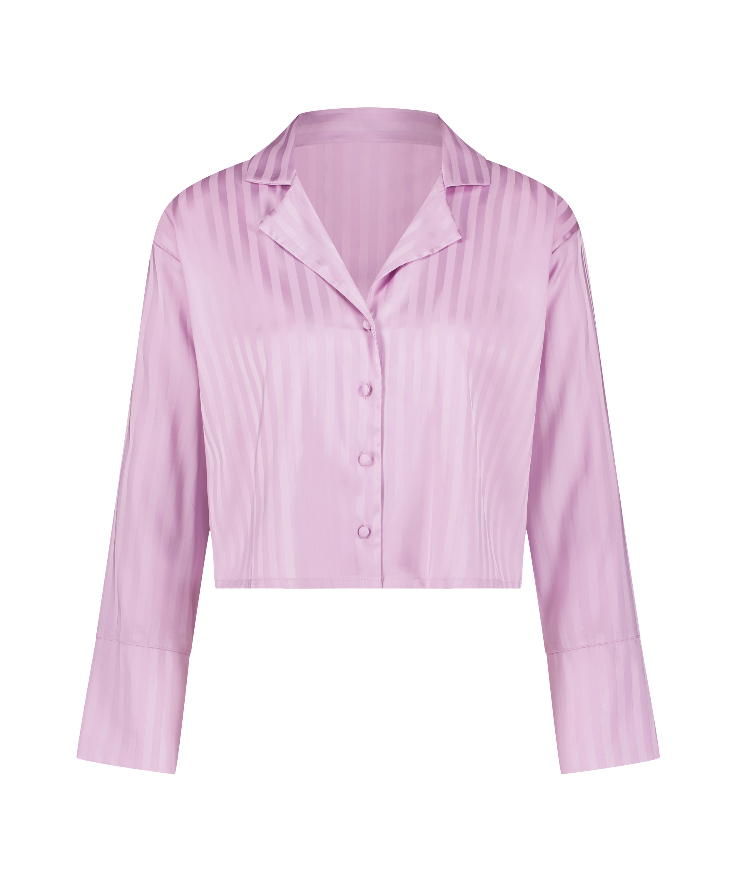 Langarmjacke Satin, Lila, main