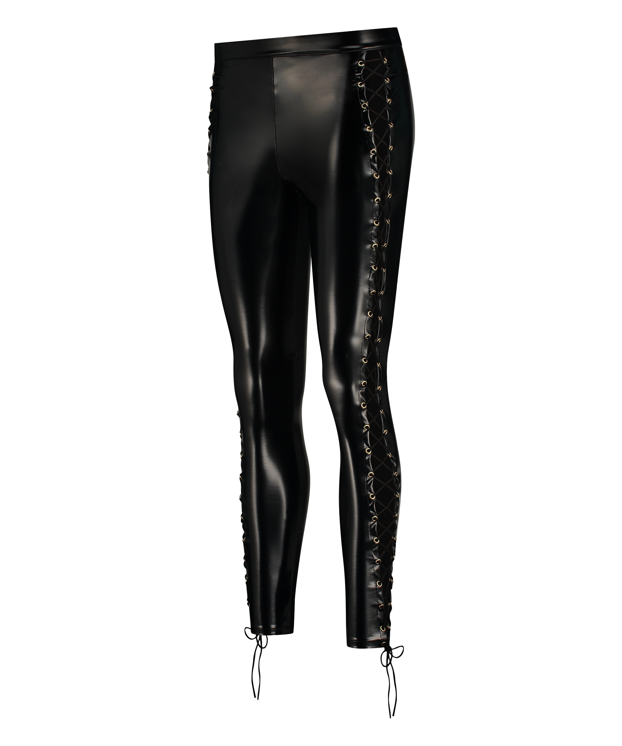 Legging Lace up, Noir, main