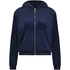 Hoodie Jacke Velours, Blau