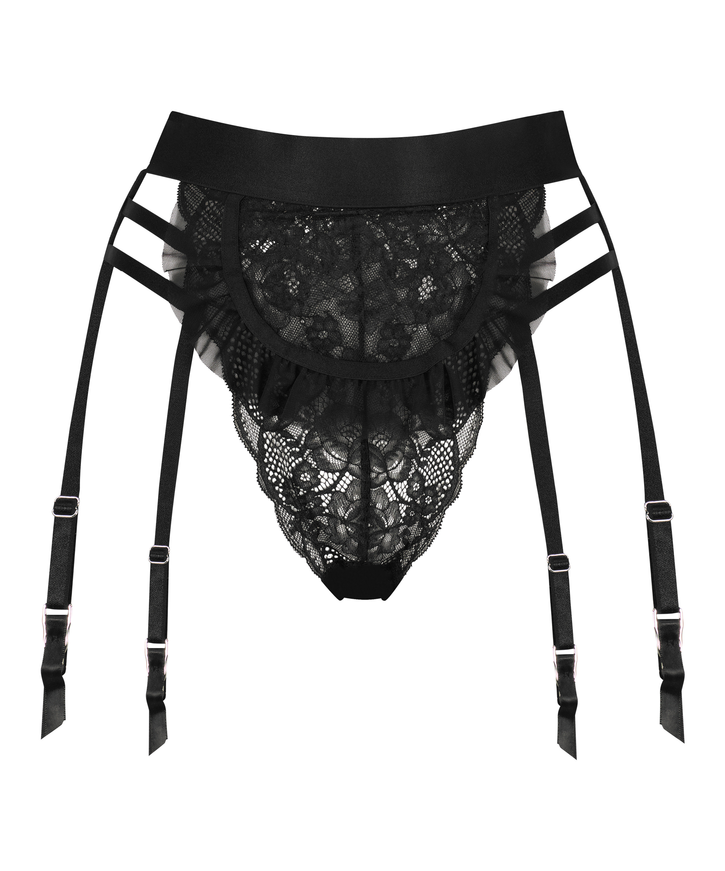 Hoch ausgeschnittener Brazilian Ellen Maid, Schwarz, main