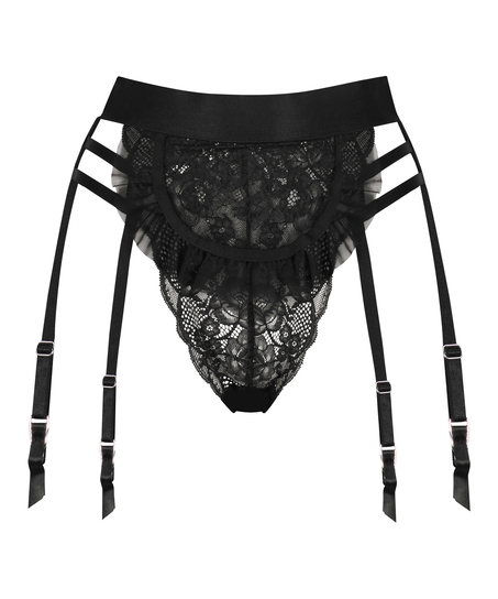 Hoch ausgeschnittener Brazilian Ellen Maid, Schwarz