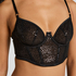 Soutien-gorge à armatures non-rembourré longline Elle, Noir