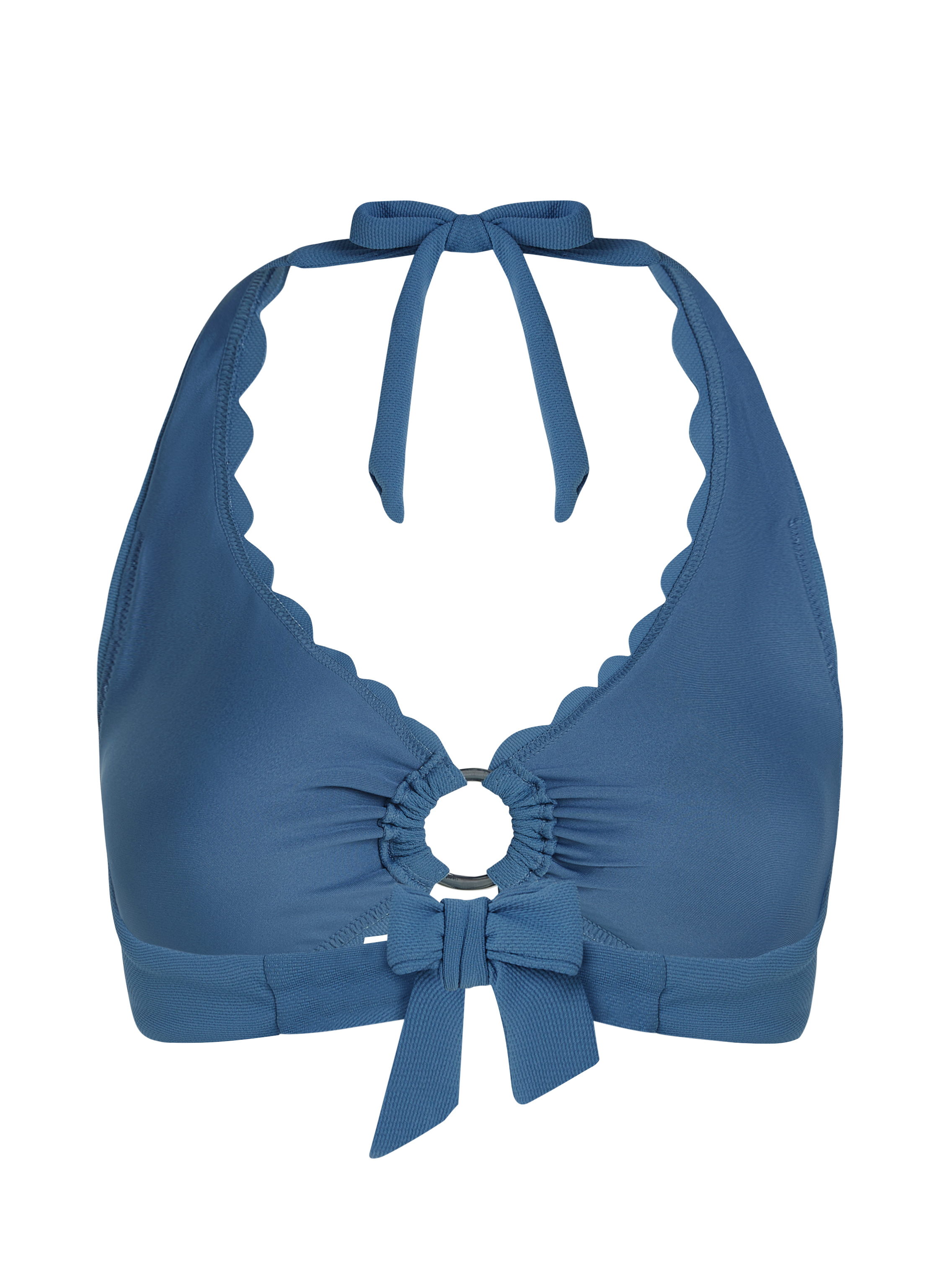 Scallop Bikini-Trägertop, Blau, main