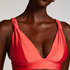 Haut de bikini triangle Luxe, Rouge