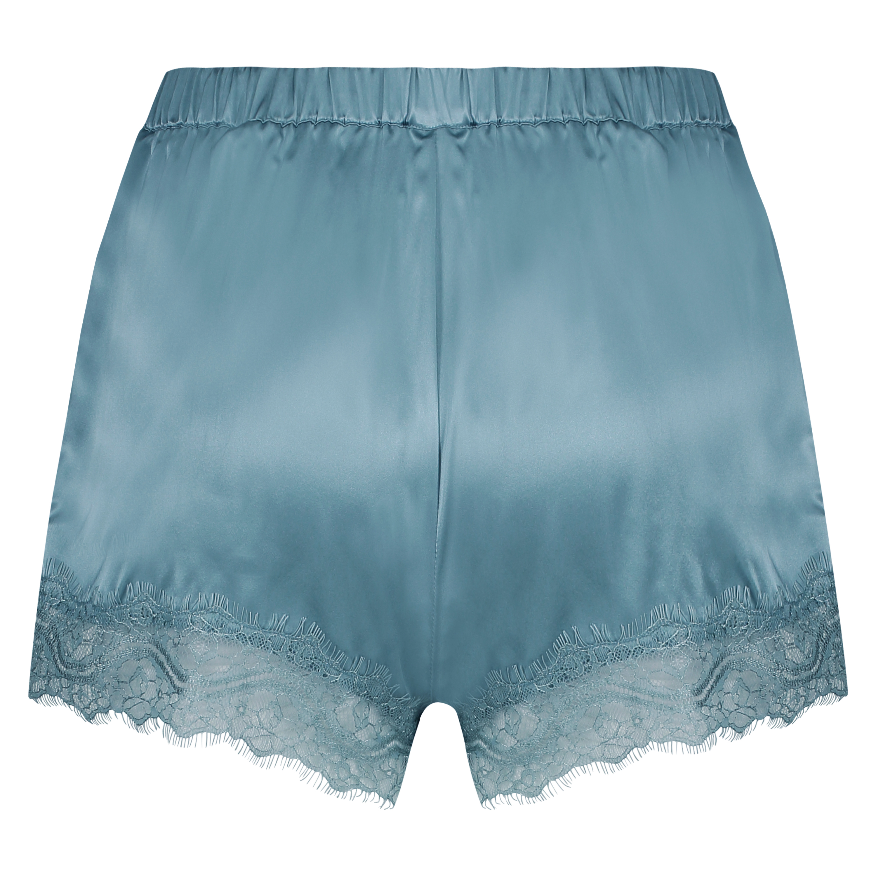 Pyjama-Short Seide, Blau, main