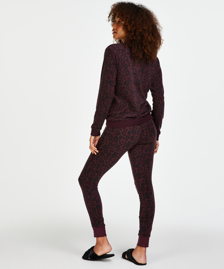 Leggings Micro Fleece, Rot
