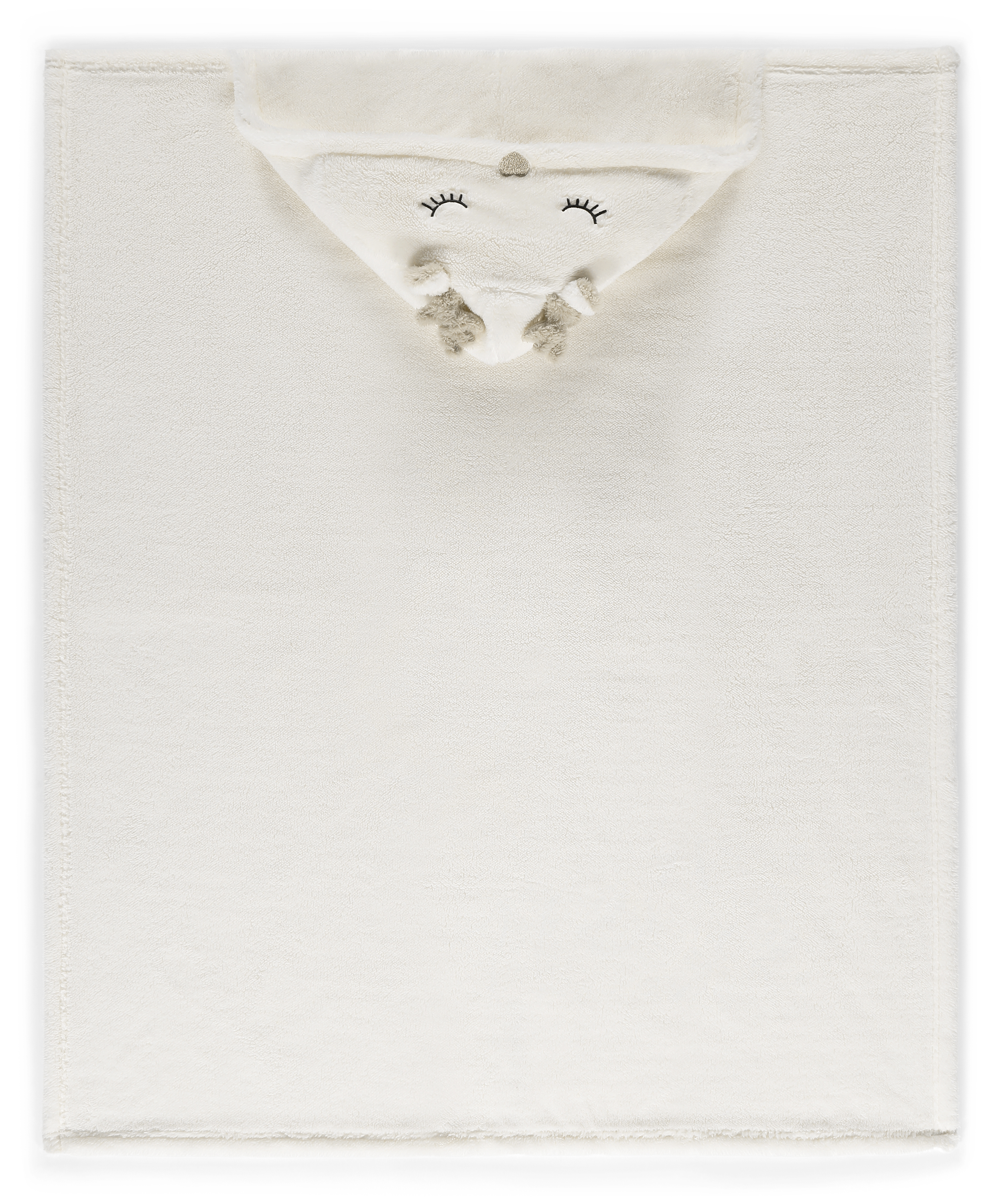 Rentier-Kuscheldecke, Weiß, main