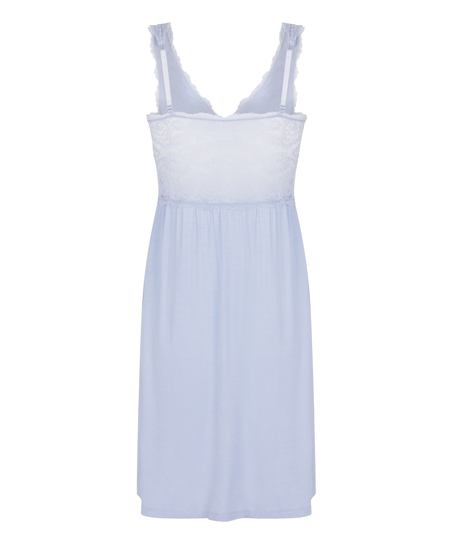 Slipdress Nora Lace, Blau
